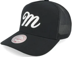 Branded Classic M Black A-Frame Trucker - Mitchell & Ness