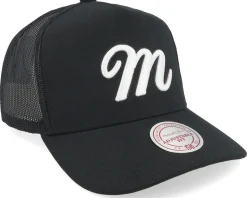 Branded Classic M Black A-Frame Trucker - Mitchell & Ness