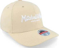 Branded Pinscript Khaki/White Adjustable - Mitchell & Ness