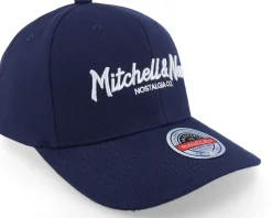 Branded Pinscript Navy/White Adjustable - Mitchell & Ness