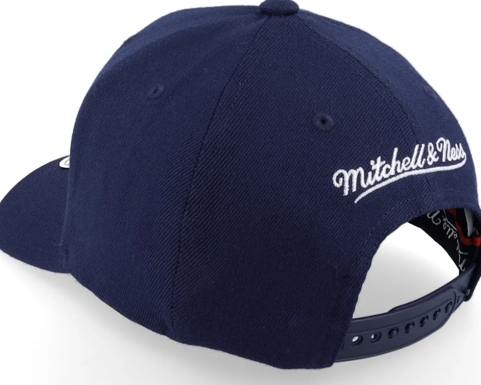 Branded Pinscript Navy/White Adjustable - Mitchell & Ness