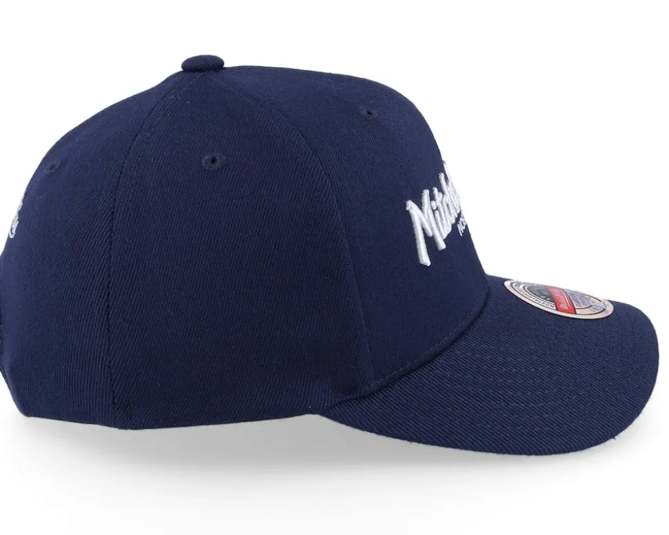 Branded Pinscript Navy/White Adjustable - Mitchell & Ness