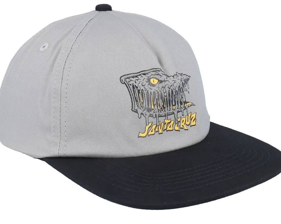 Braun Fever Dream Stone Grey/Black Snapback - Santa Cruz