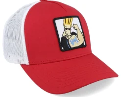 Bravo Hunk Red/White Trucker - Johnny Bravo