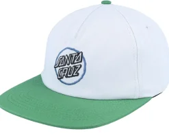 Breaker Opus Light Grey/Green Strapback - Santa Cruz