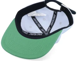 Breaker Opus Light Grey/Green Strapback - Santa Cruz