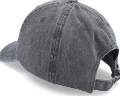 Breath Side Logo Washed Black Dad Cap - Fair