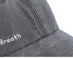 Breath Side Logo Washed Black Dad Cap - Fair