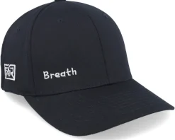 Breath Side Logo Washed Black Dad Cap - Fair