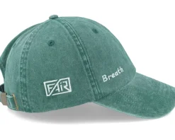 Breath Side Logo Washed Green Dad Cap - Fair