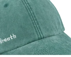 Breath Side Logo Washed Green Dad Cap - Fair