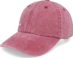 Breath Side Logo Washed Red Dad Cap - Fair