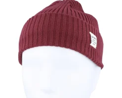Bridge Beanie Rhododendron Red Cuff - Upfront