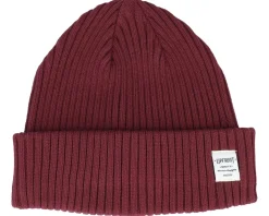 Bridge Beanie Rhododendron Red Cuff - Upfront