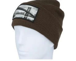 Bridge Chocolate Cuff Beanie - Public Domain