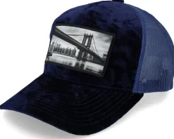 Bridge Navy Velvet Trucker - Public Domain