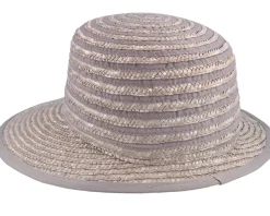 Brim Visor Grey Straw Hat - Seeberger