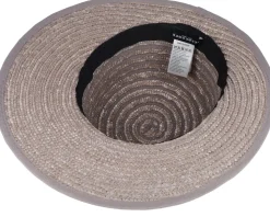 Brim Visor Grey Straw Hat - Seeberger