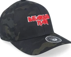 British Heavy Metal 3D Black Camo Flexfit - Bearded Man