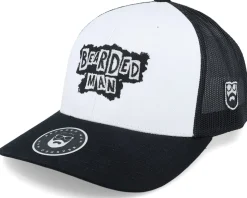 British Punk Logo Black/White/Black Trucker - Bearded Man