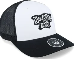 British Punk Logo Black/White/Black Trucker - Bearded Man