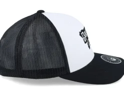 British Punk Logo Black/White/Black Trucker - Bearded Man