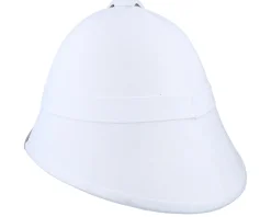 British White Pith Helmet - Village Hats
