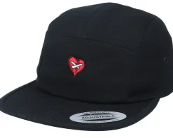 Broken Mended Heart Black 5-Panel - Iconic