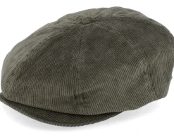 Brood Snap Cap Moss Green Flat Cap - Brixton