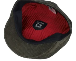 Brood Snap Cap Moss Green Flat Cap - Brixton