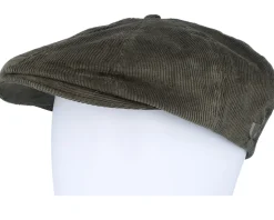 Brood Snap Cap Moss Green Flat Cap - Brixton