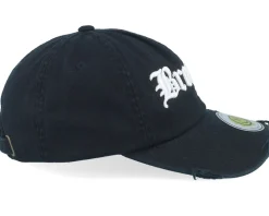 Brooklyn 3d Script Destroyed Black Dad Cap - Lucid Smile