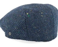 Brooklyn Flat Cap Navy Snap Cap - Jaxon & James