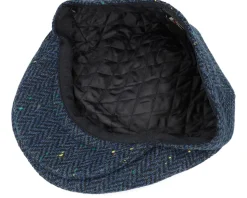 Brooklyn Flat Cap Navy Snap Cap - Jaxon & James