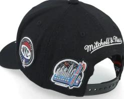 Brooklyn Nets Allstar Script Patch Classic Red Black Adjustable - Mitchell & Ness