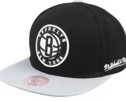 Brooklyn Nets Back In Action Black Snapback - Mitchell & Ness