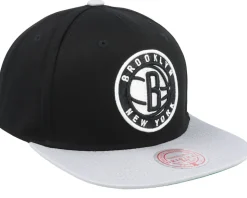 Brooklyn Nets Back In Action Black Snapback - Mitchell & Ness