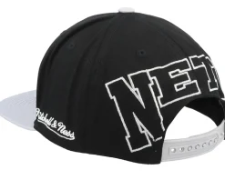 Brooklyn Nets Back In Action Black Snapback - Mitchell & Ness