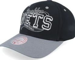 Brooklyn Nets Beautiful Chaos Pro Black Black/Grey Adjustable - Mitchell & Ness