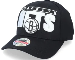 Brooklyn Nets Billboard Black Adjustable - Mitchell & Ness