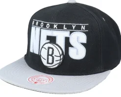 Brooklyn Nets Billboard Classic Black/Grey Snapback - Mitchell & Ness