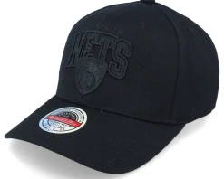 Brooklyn Nets Black Out Arch Black Adjustable - Mitchell & Ness