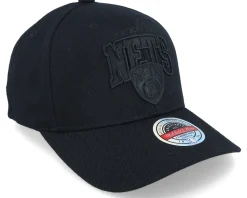 Brooklyn Nets Black Out Arch Black Adjustable - Mitchell & Ness