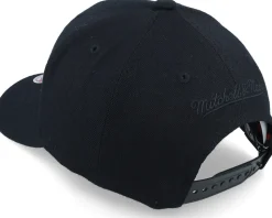 Brooklyn Nets Black Out Arch Black Adjustable - Mitchell & Ness