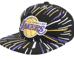 Brooklyn Nets Burst Deadstock Black Snapback - Mitchell & Ness