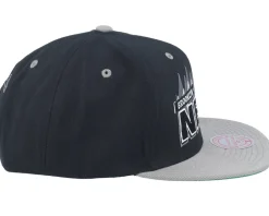 Brooklyn Nets Buzz Black Snapback - Mitchell & Ness