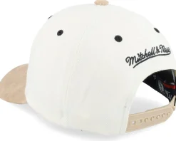 Brooklyn Nets Cardinal Classic Red Cream Adjustable - Mitchell & Ness