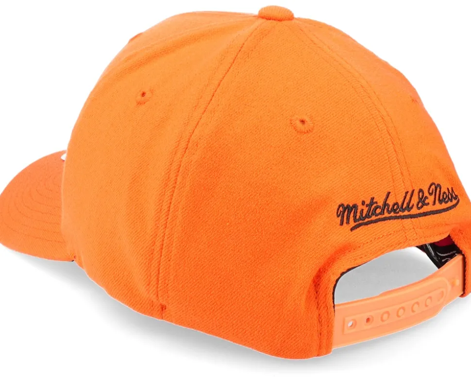 Brooklyn Nets Cast Snapback Dark Orange Adjustable - Mitchell & Ness