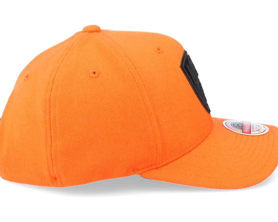 Brooklyn Nets Cast Snapback Dark Orange Adjustable - Mitchell & Ness
