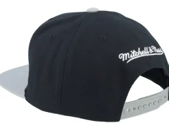 Brooklyn Nets Circle Splash Black Snapback - Mitchell & Ness